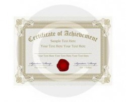 Carl’s Certificate